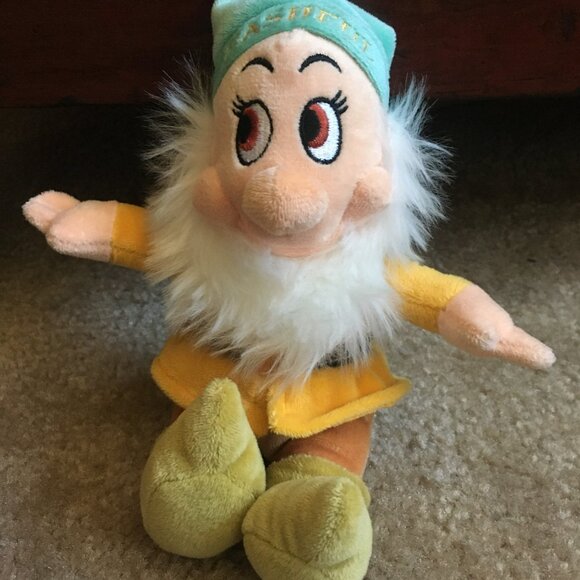 Disney Seven Dwarfs 7" Plush + 10" Dopey Plush in O Plastic Case Ltd Diamond Ed. - Picture 8 of 16